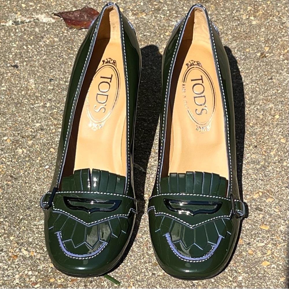 🔥Price Drop!🔥Patent Leather Tod’s Heels, never worn.